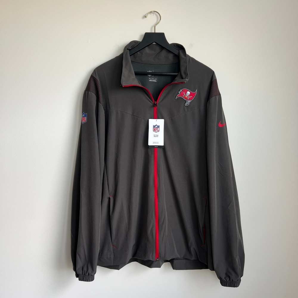 Tampa Bay Buccaneers Nike NFL On Field Lightweight Collar Zip Up Jacket XL - Picture 2 of 12
